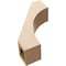 Ekena Millwork 5-inch W x 14-inch D x 18-inch H Westlake Rough Cedar Woodgrain TimberThane Knee Brace, Primed BRCUR05X14X18WTLRCPR - alternate 3